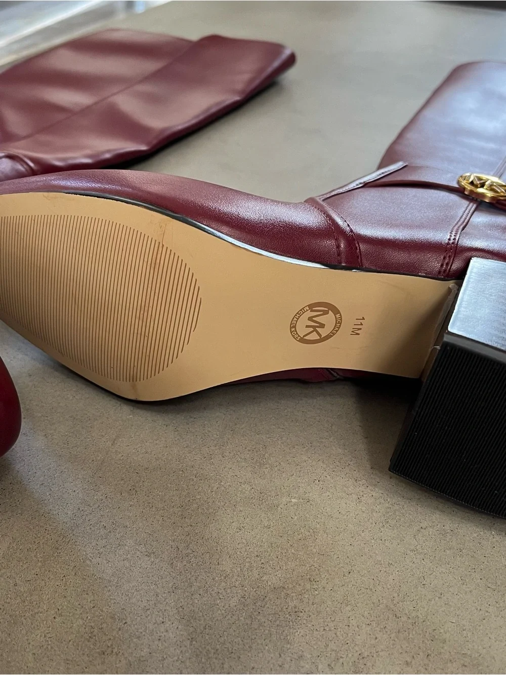 Michael Kors Carmen Riding Boots in the color Mulberry Size 11 - Picture 5 of 16